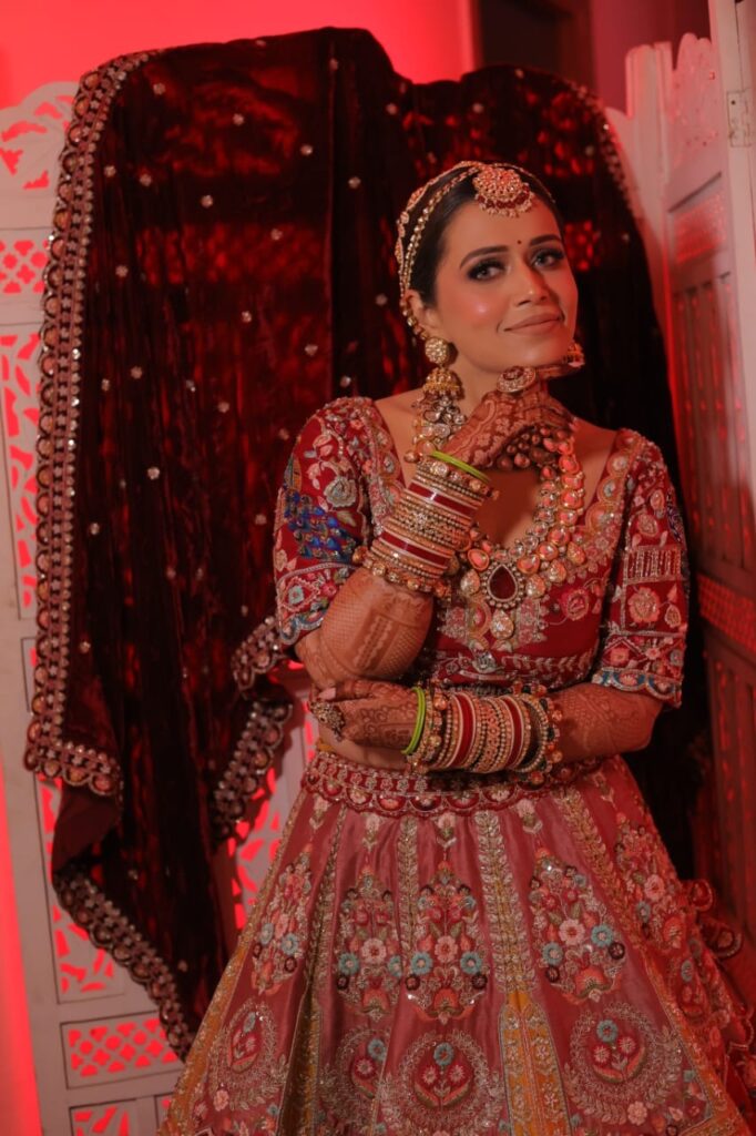 beauty of traditional bridal look